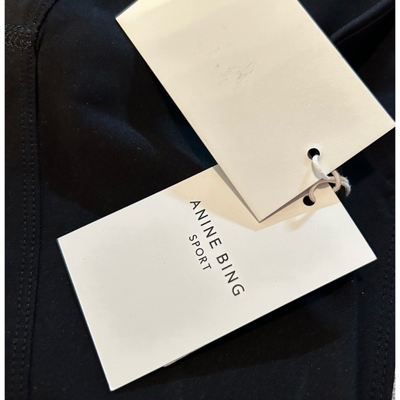 ANINE BING NWT Blake cropped-leg Capri Leggings in Sz XXS - Picture 6 of 7